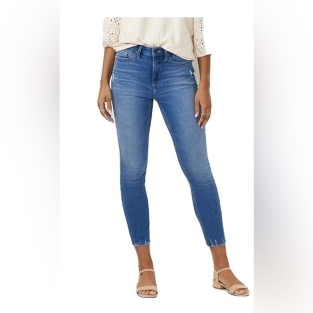 NWT Lauren Conrad Jeans NEW Stretch Cropped High Rise Distressed 24W or 26W